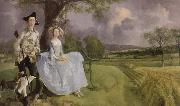 Thomas Gainsborough mr.and mrs.andrews oil painting on canvas